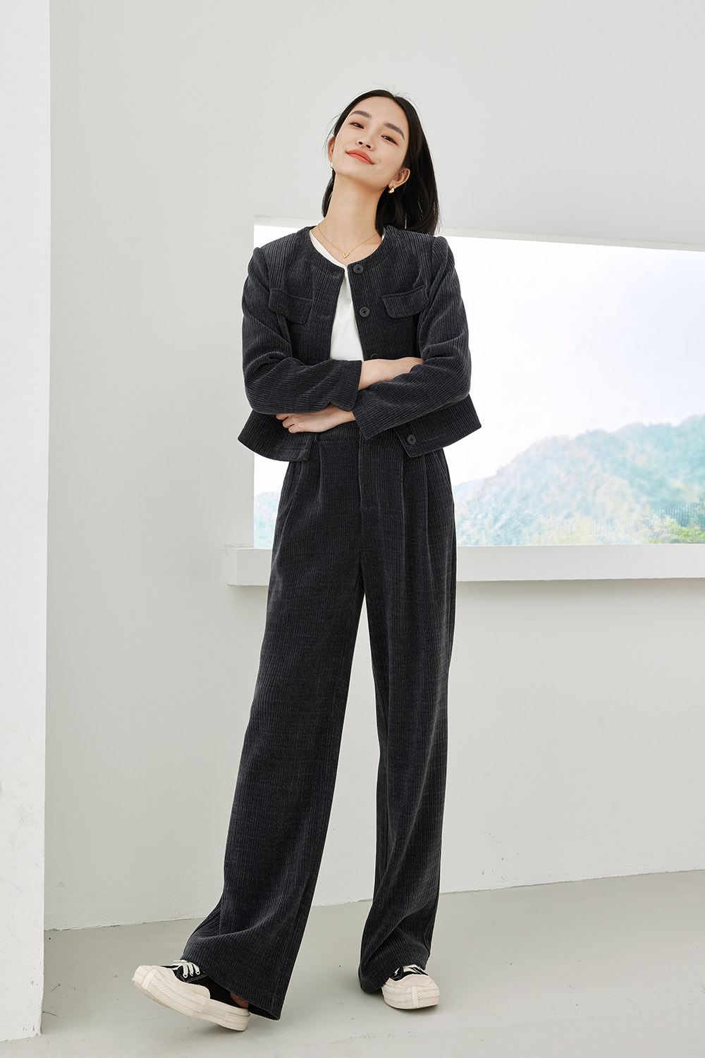 Casual and Elegant Two-Piece Set