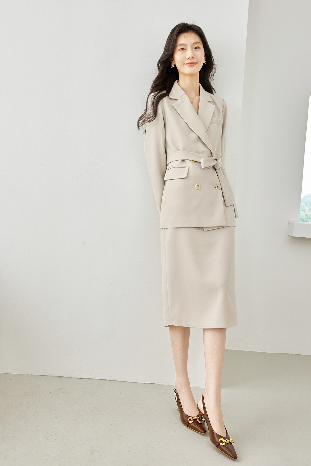 Blazer with strap set