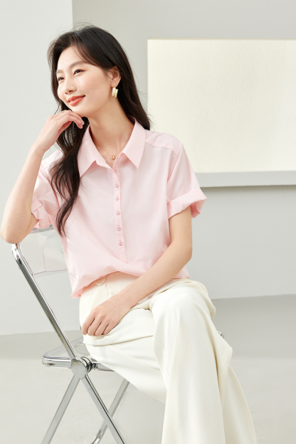Cuffed Short Sleeve Shirt