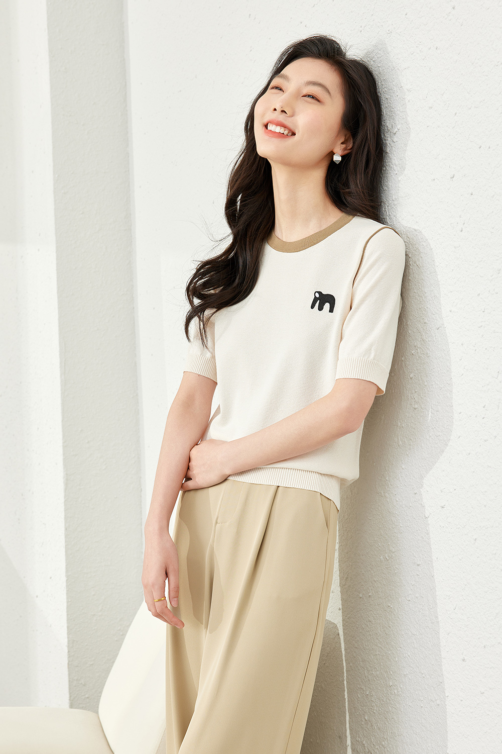 Baby Elephant Embroidered Sweater