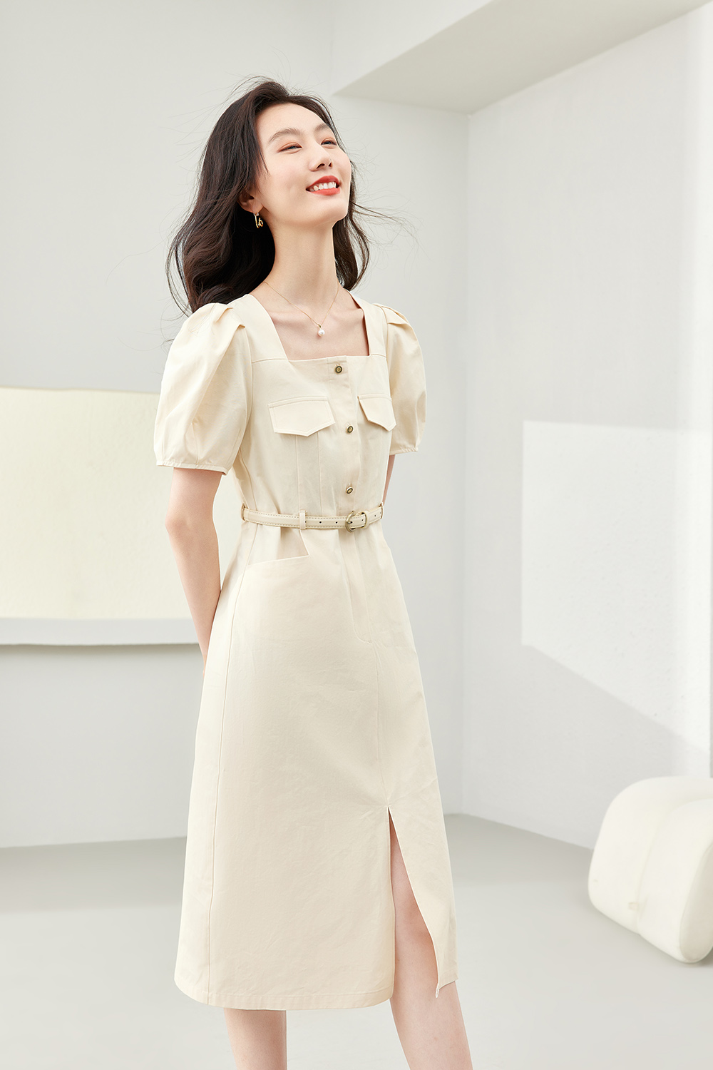 Small Fresh Waisted A-Line Skirt-VIMLYSTORE