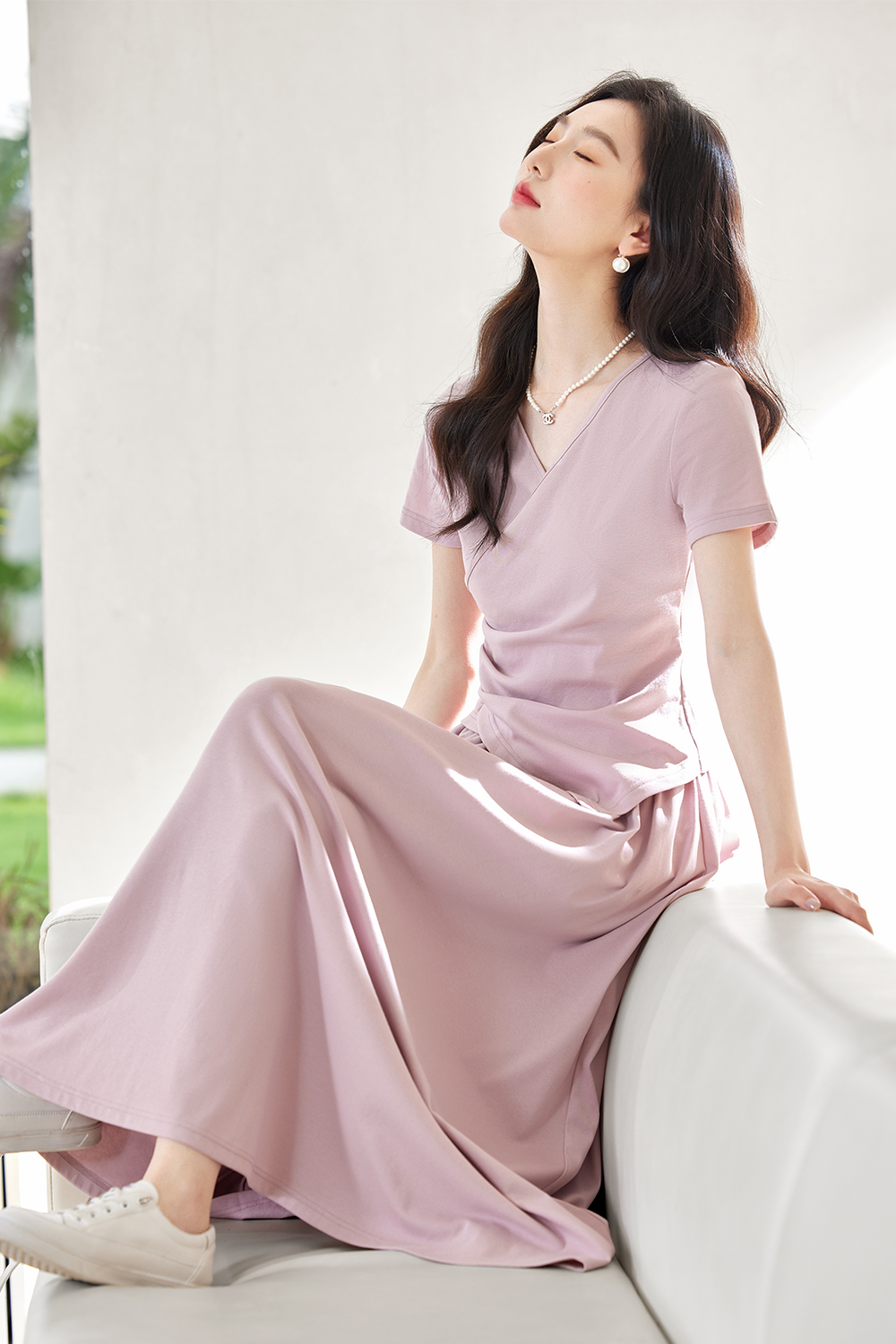 Simple And Elegant Knitted Suit