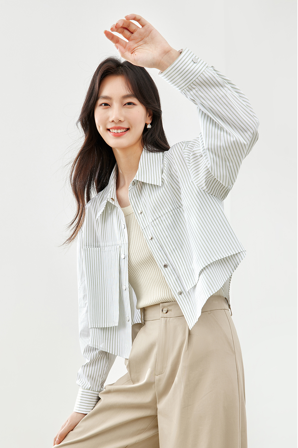 Lapel Patch Shirt