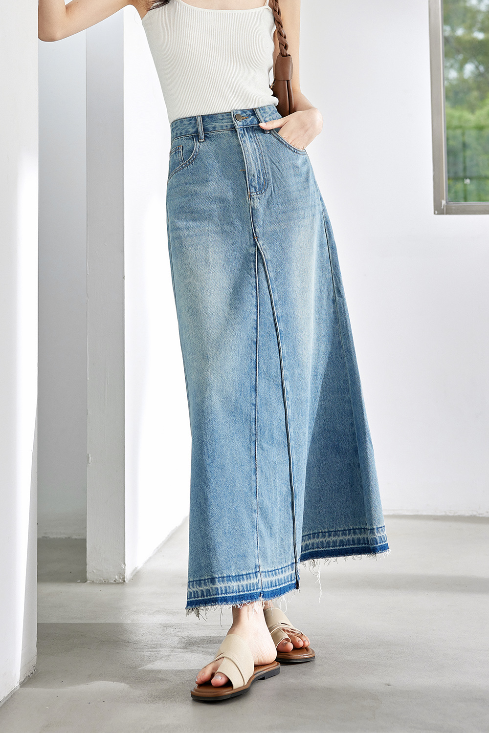 Slimming Crotch-Covering A-Line Skirt