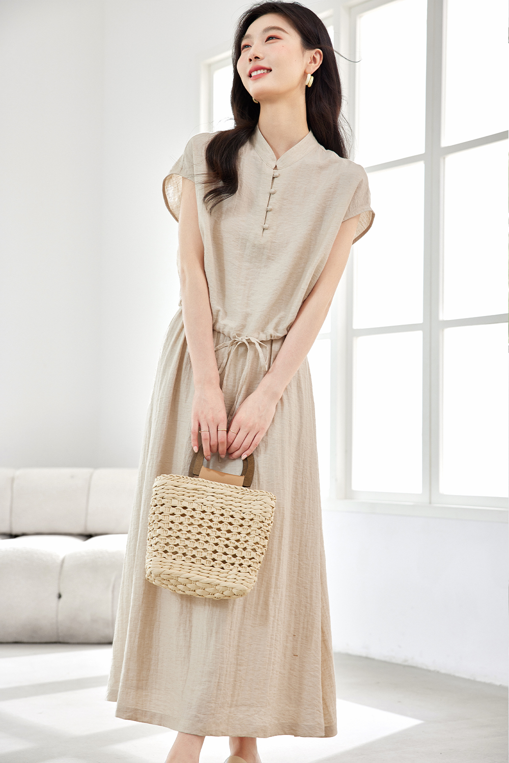 Simple Linen Blend Suit