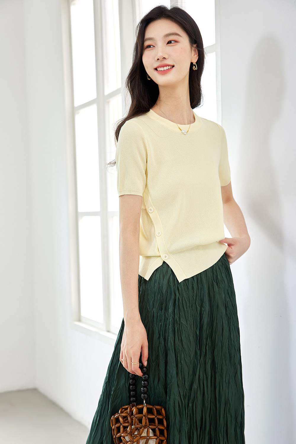 Lightweight Split-Slit Sweater