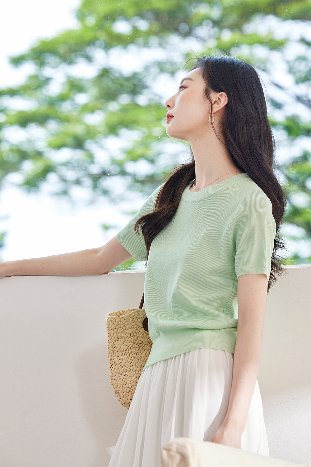 Lightweight Split-Slit Sweater