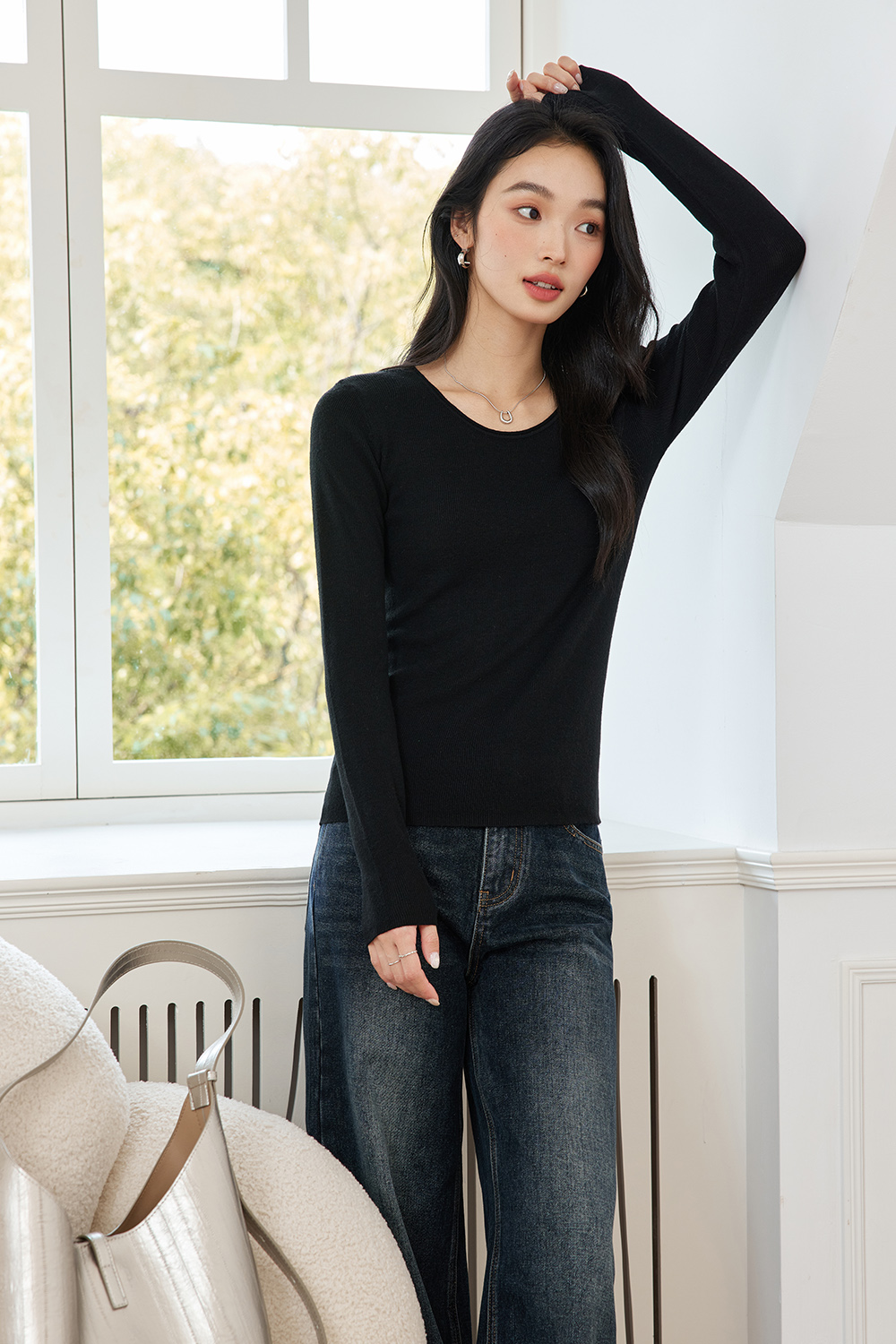 Fashionable And Casual Wool Base Sweater