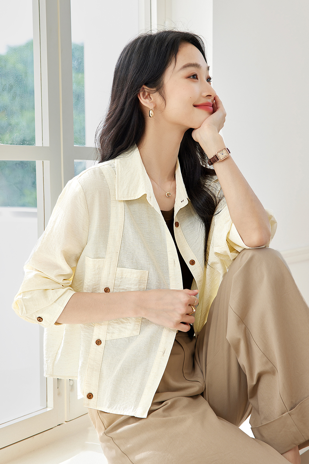 Split Casual Short Shirt