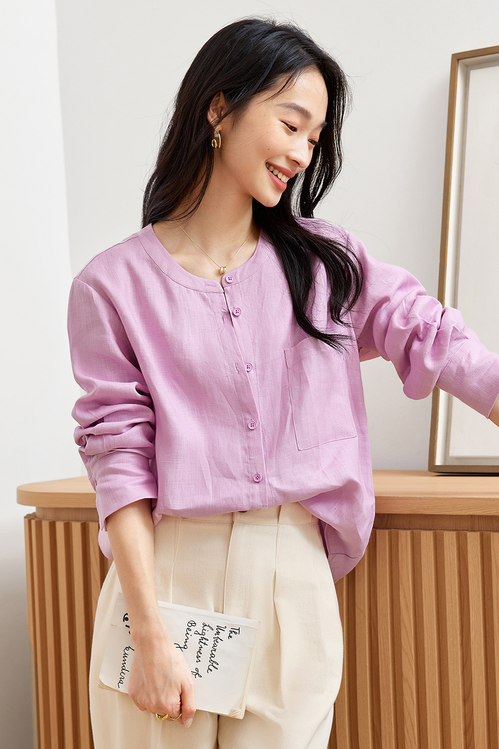 Simple And Stylish Linen Shirt