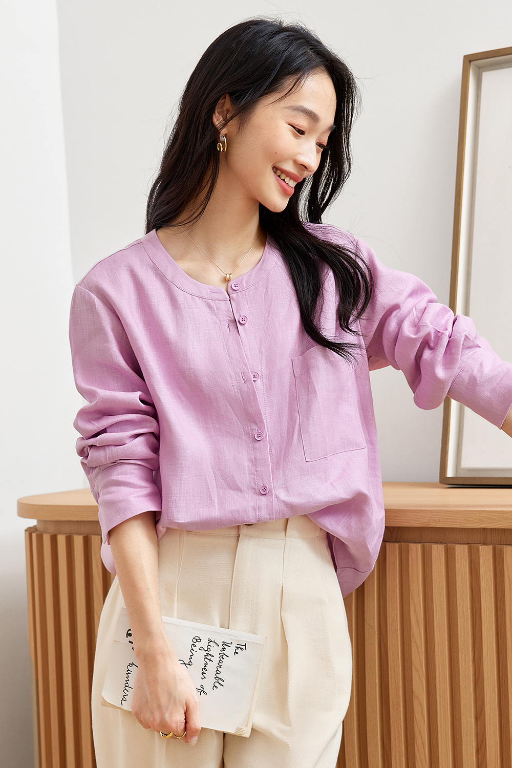 Simple And Stylish Linen Shirt