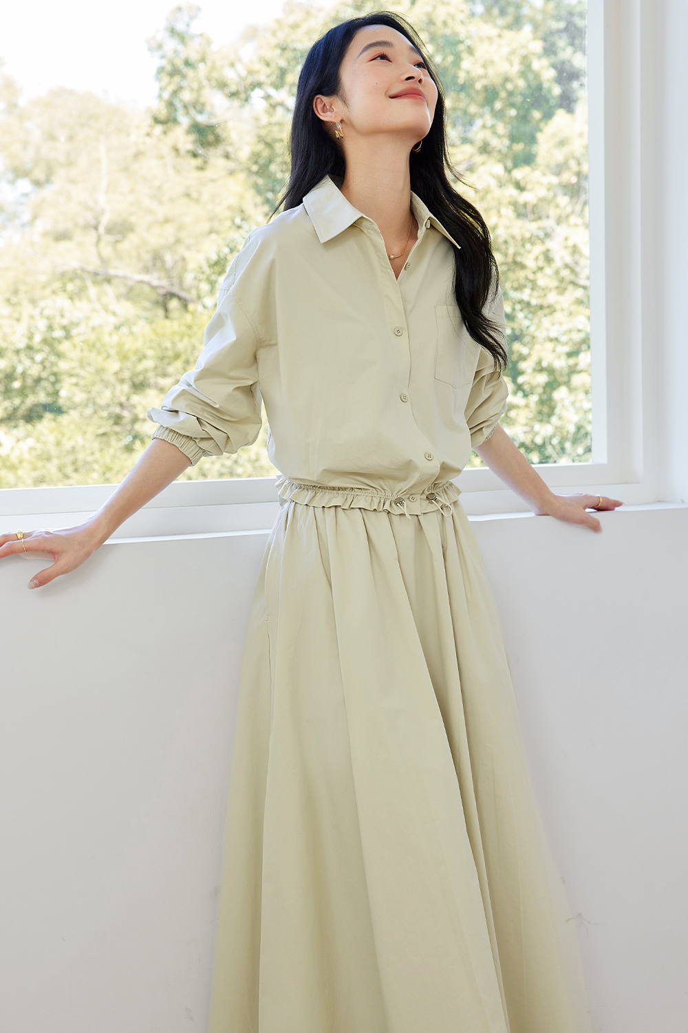 Pure Cotton Commuter Shirt Set