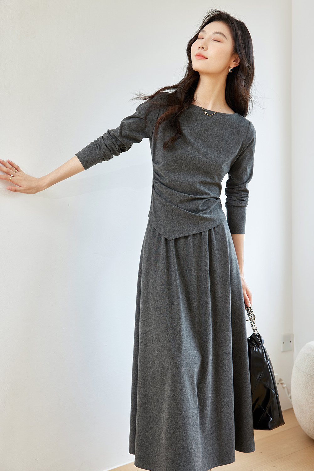 Solid Color Commuting Casual Suit