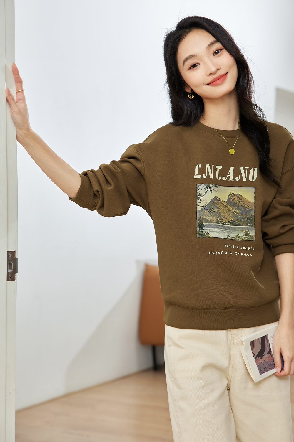 Retro Three-Dimensional Printed Sweatshirt-VIMLYSTORE