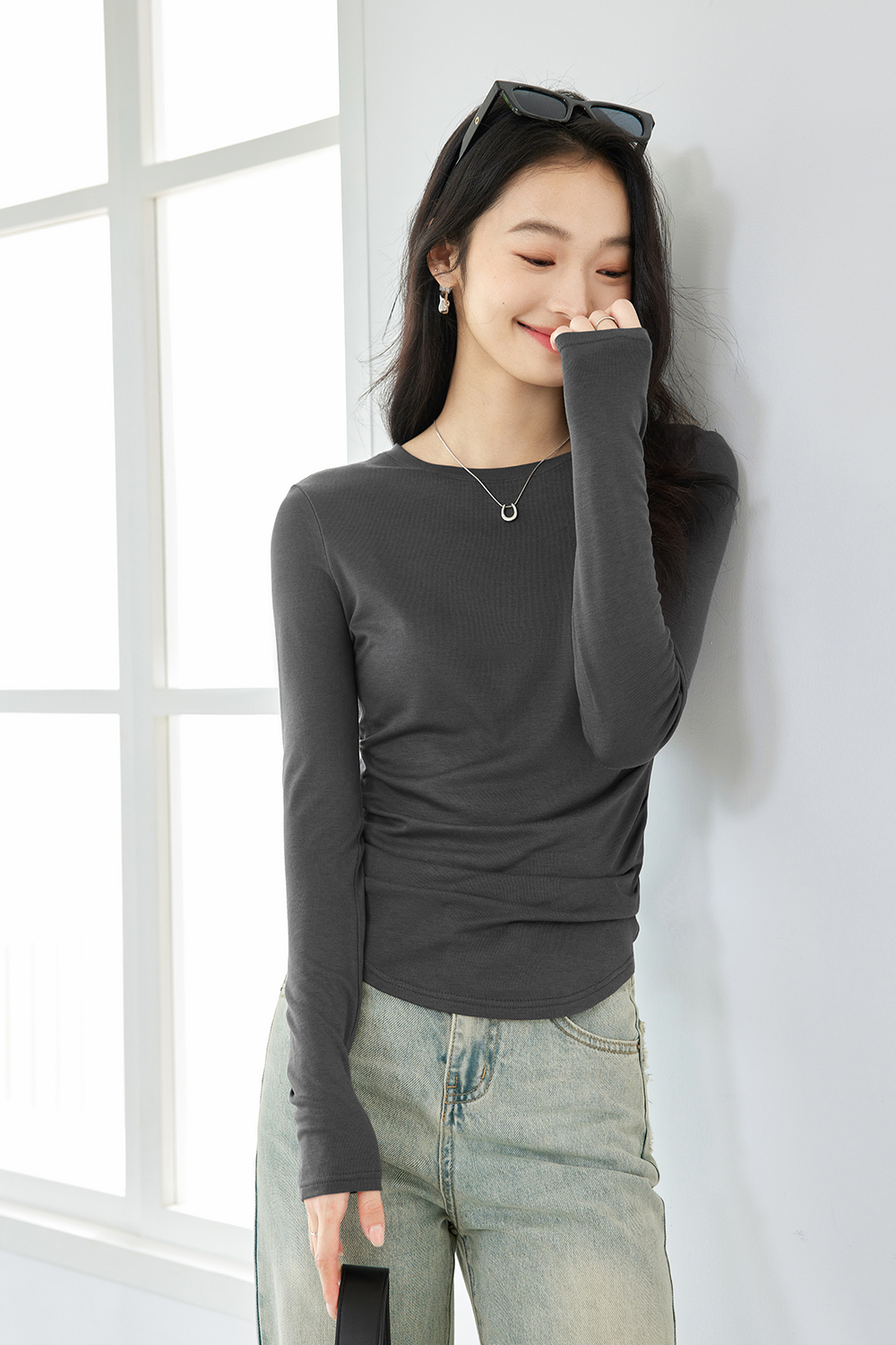 Wool blend knitted base layer
