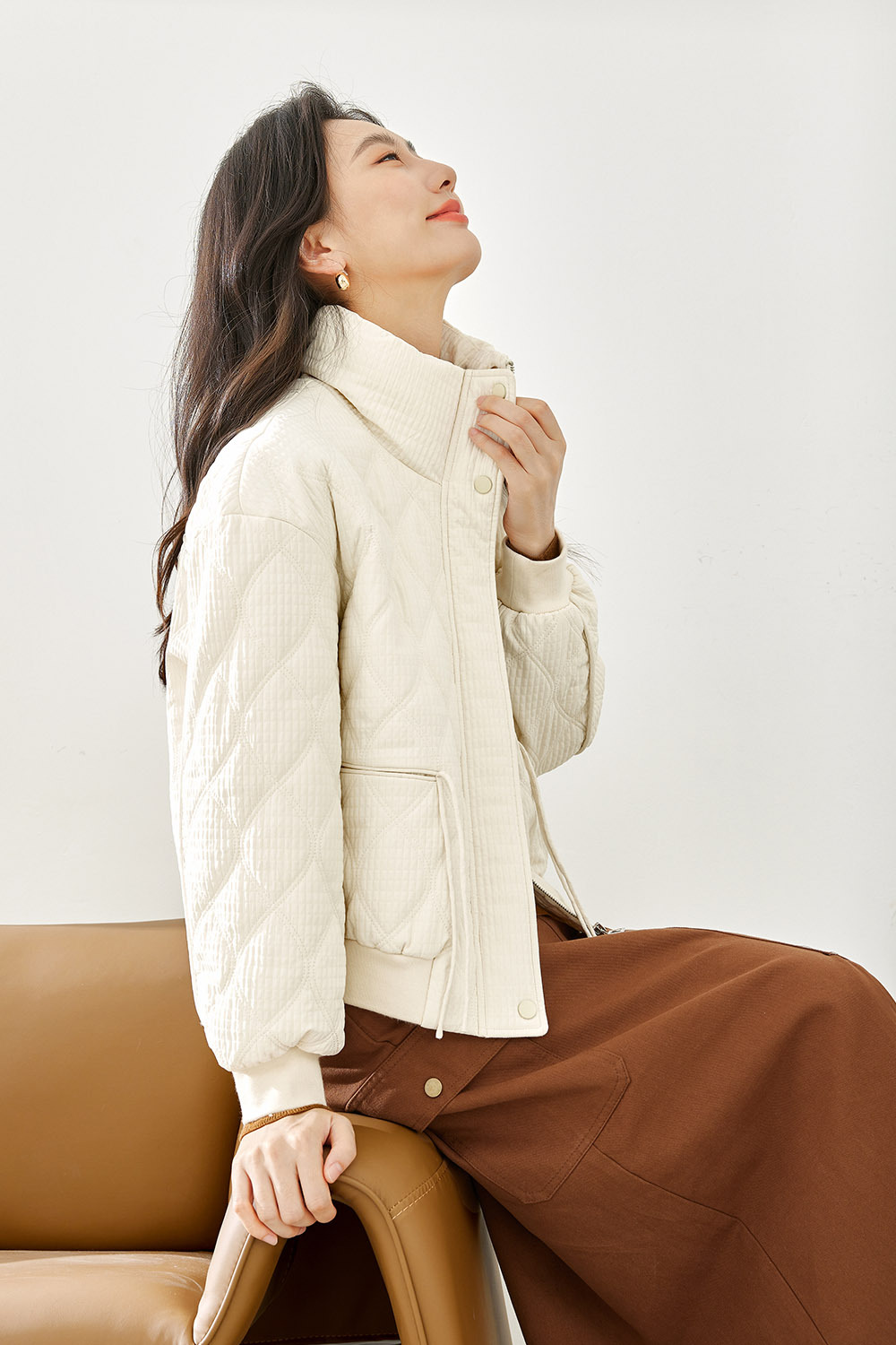 Solid Color Cotton Jacket