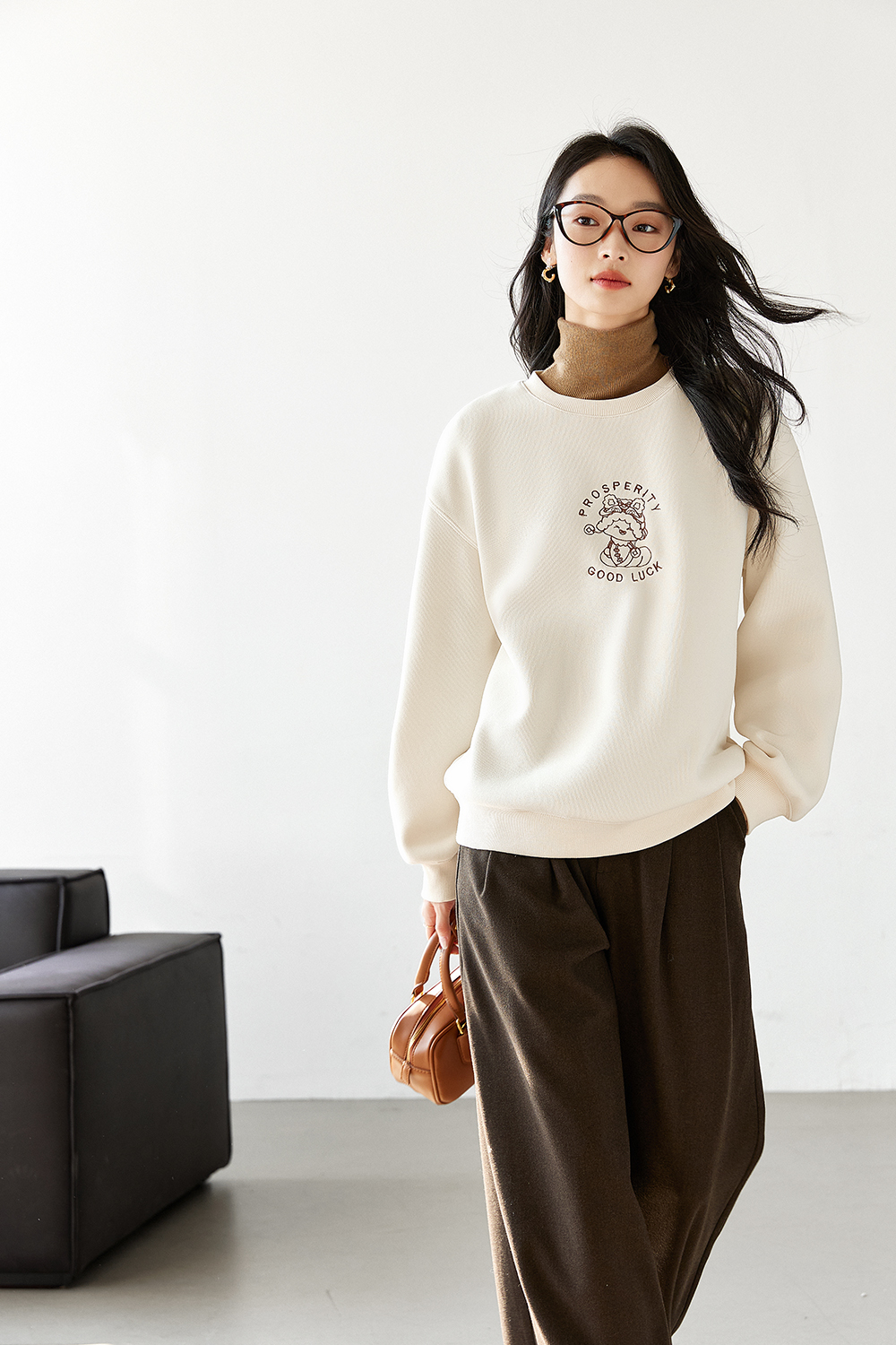 Fun printed design sweatshirt-VIMLYSTORE