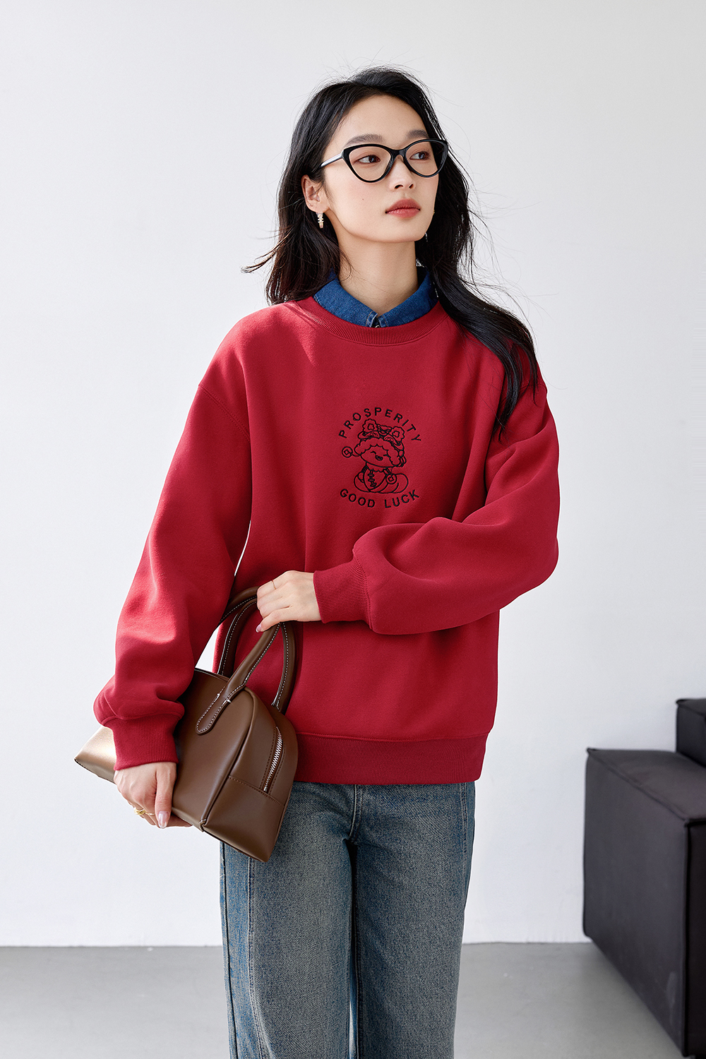 Fun printed design sweatshirt-VIMLYSTORE