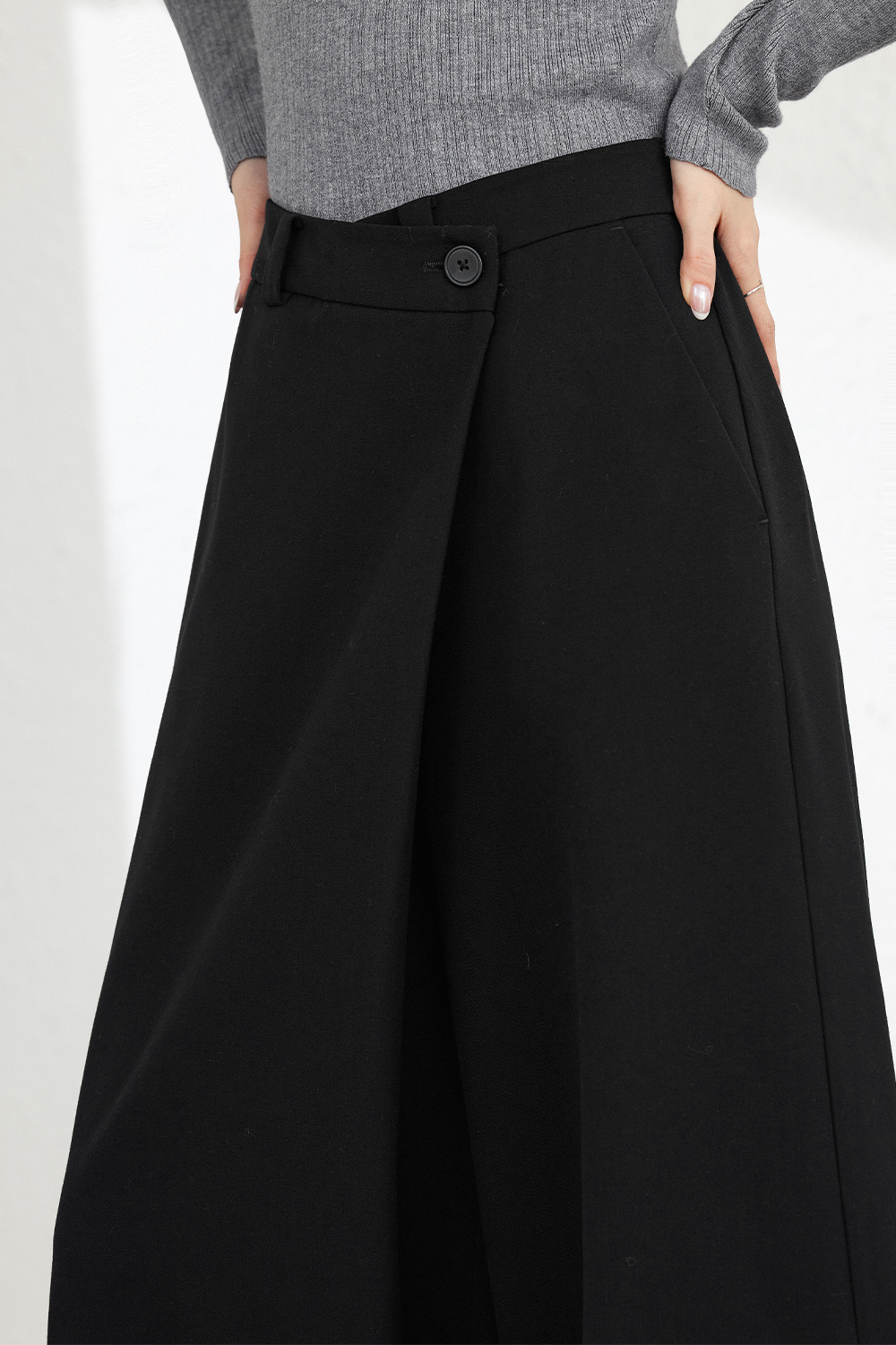 Urban-Style Asymmetric Culottes-VIMLYSTORE