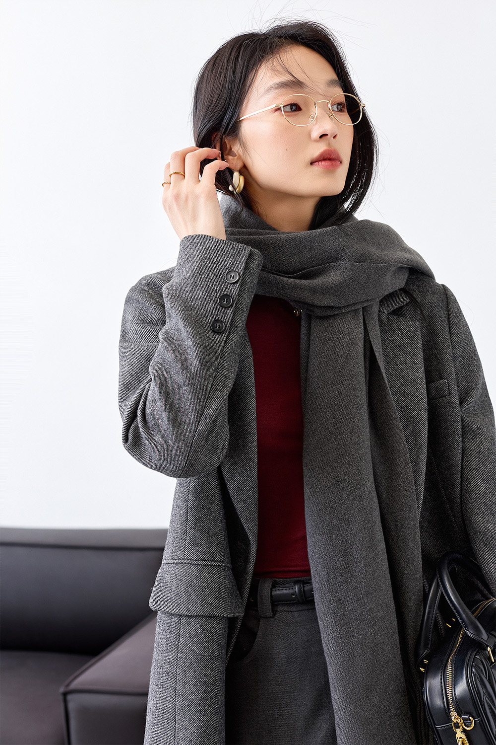 Woolblend Blazer-VIMLYSTORE