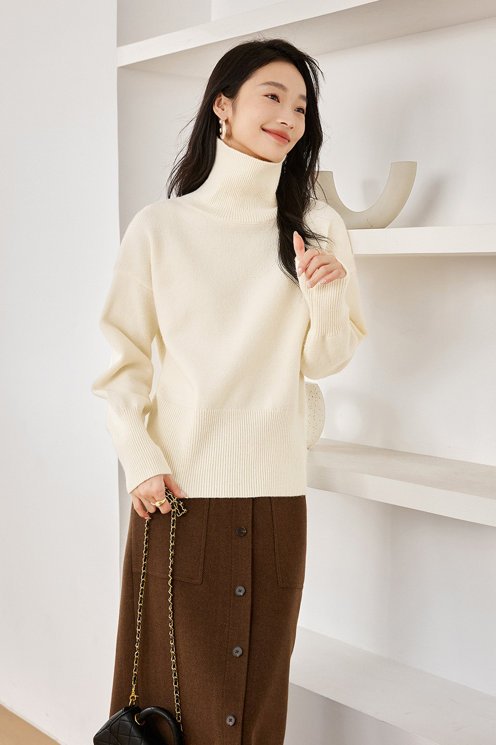 Lazystyle Warm Knitted Sweater-VIMLYSTORE