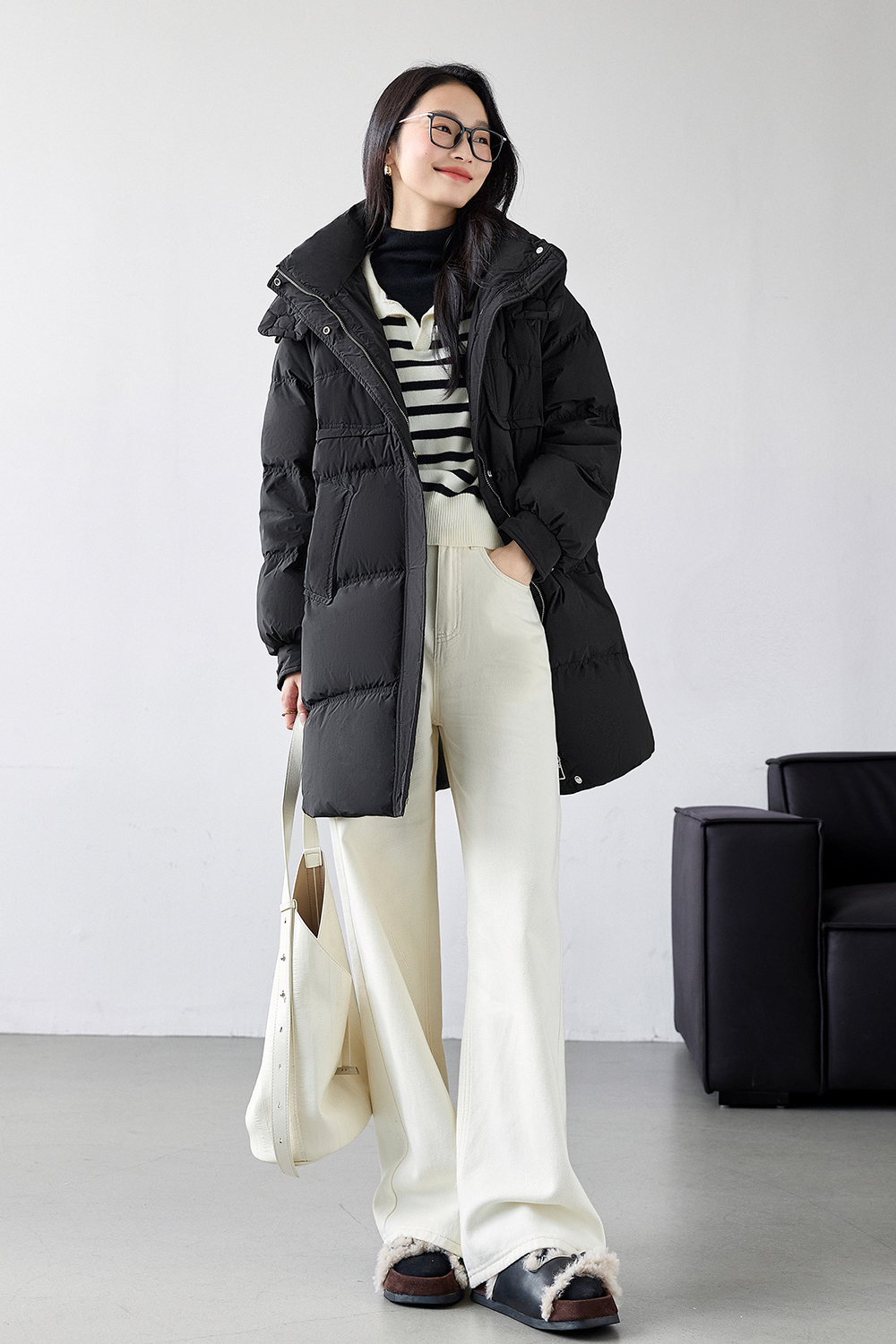 Thick casual down jacket