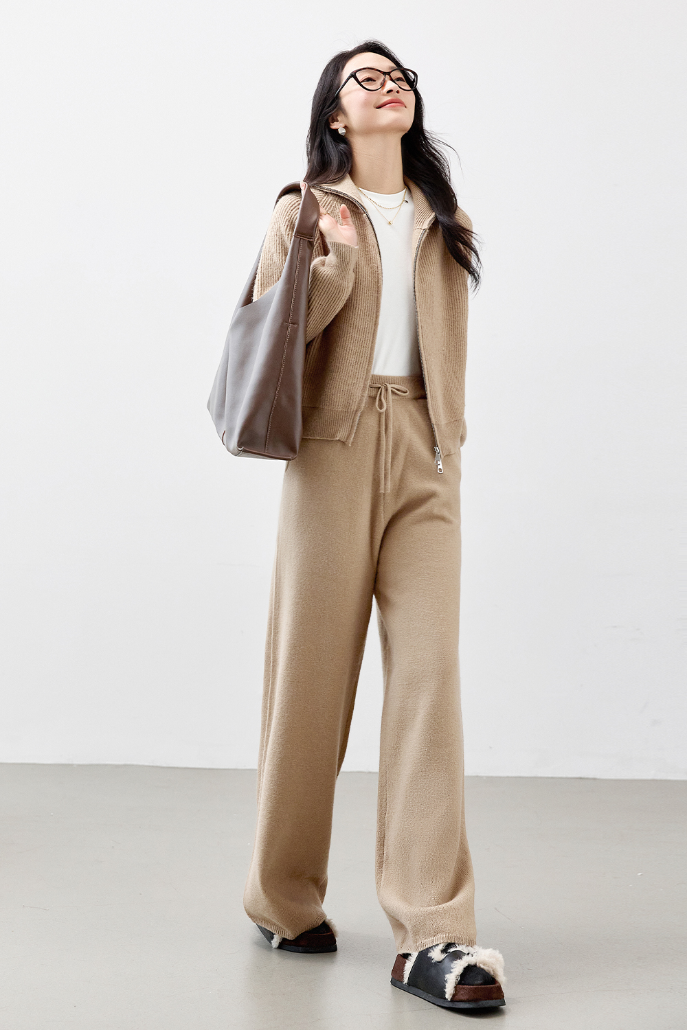 Simple Casual Knit Suit-VIMLYSTORE