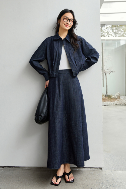 Pure Cotton Casual Denim Set
