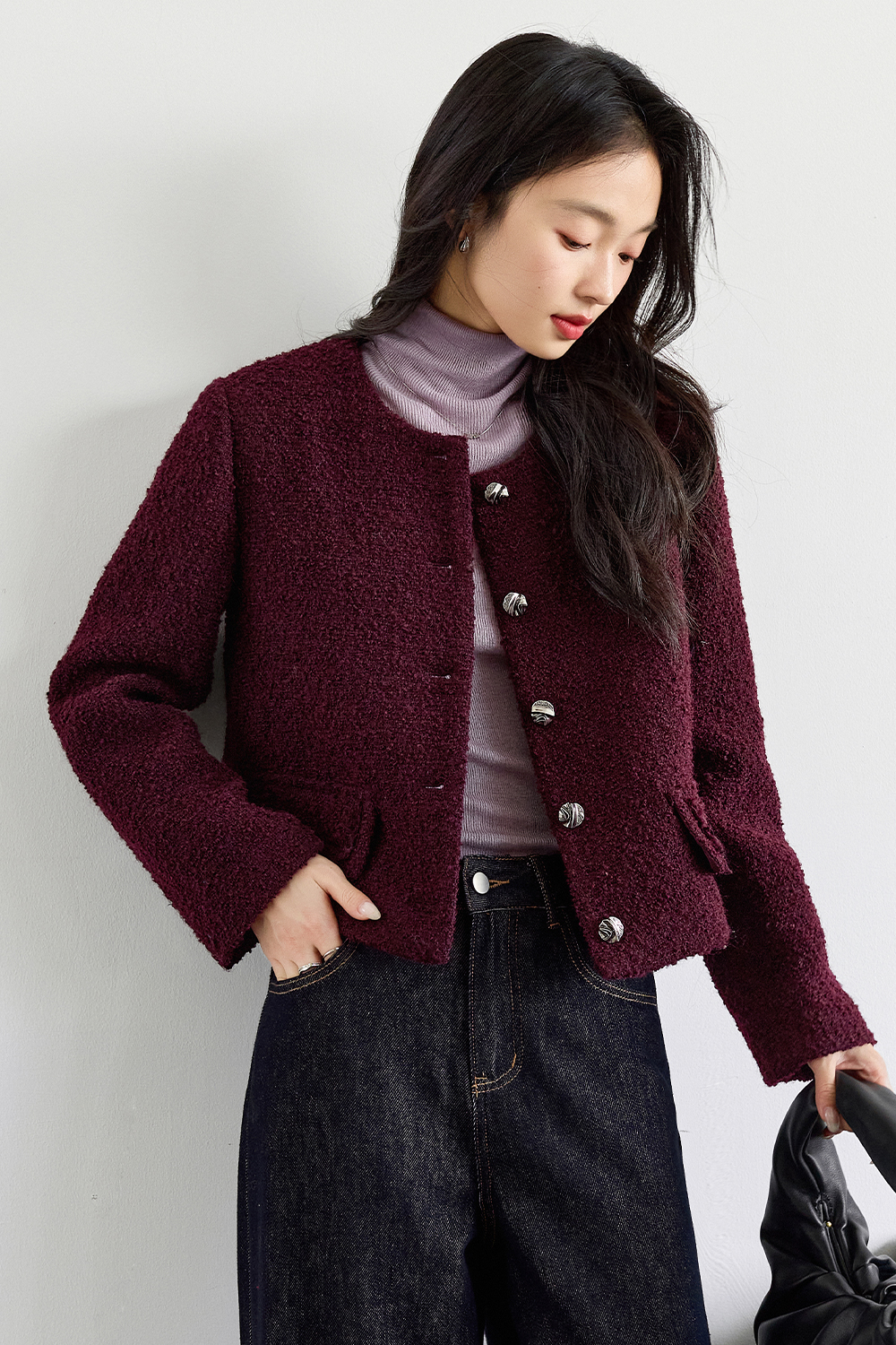 French Elegant Short-length Warm Coat