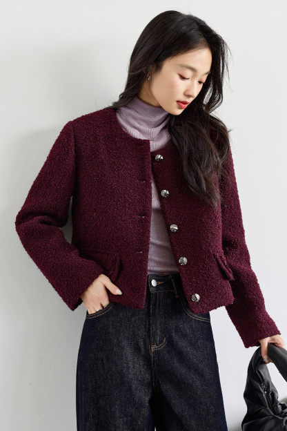 French Elegant Short-length Warm Coat