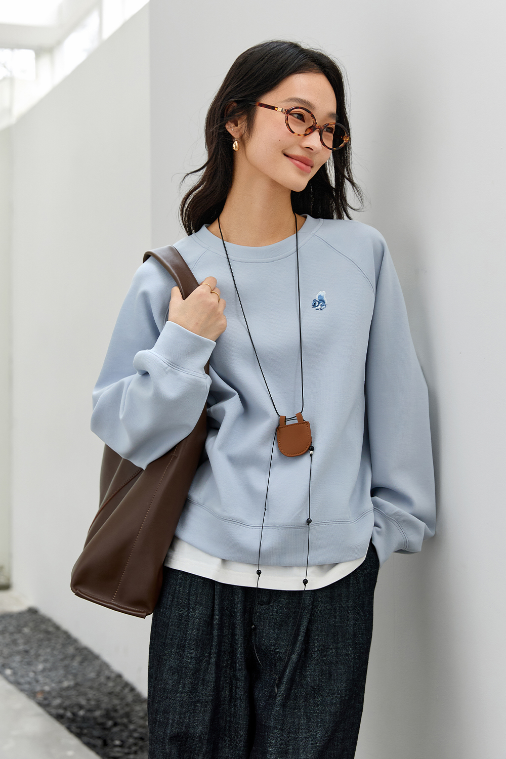 Breathable Texture Sweatshirt-VIMLYSTORE