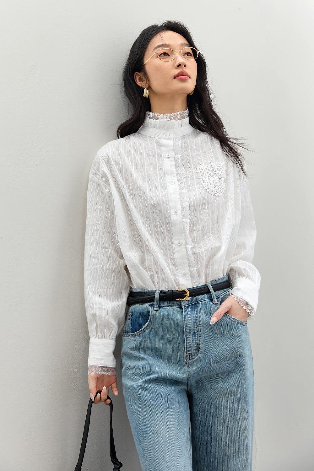 Hollow Lace Shirt