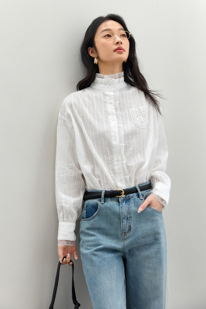 Hollow Lace Shirt