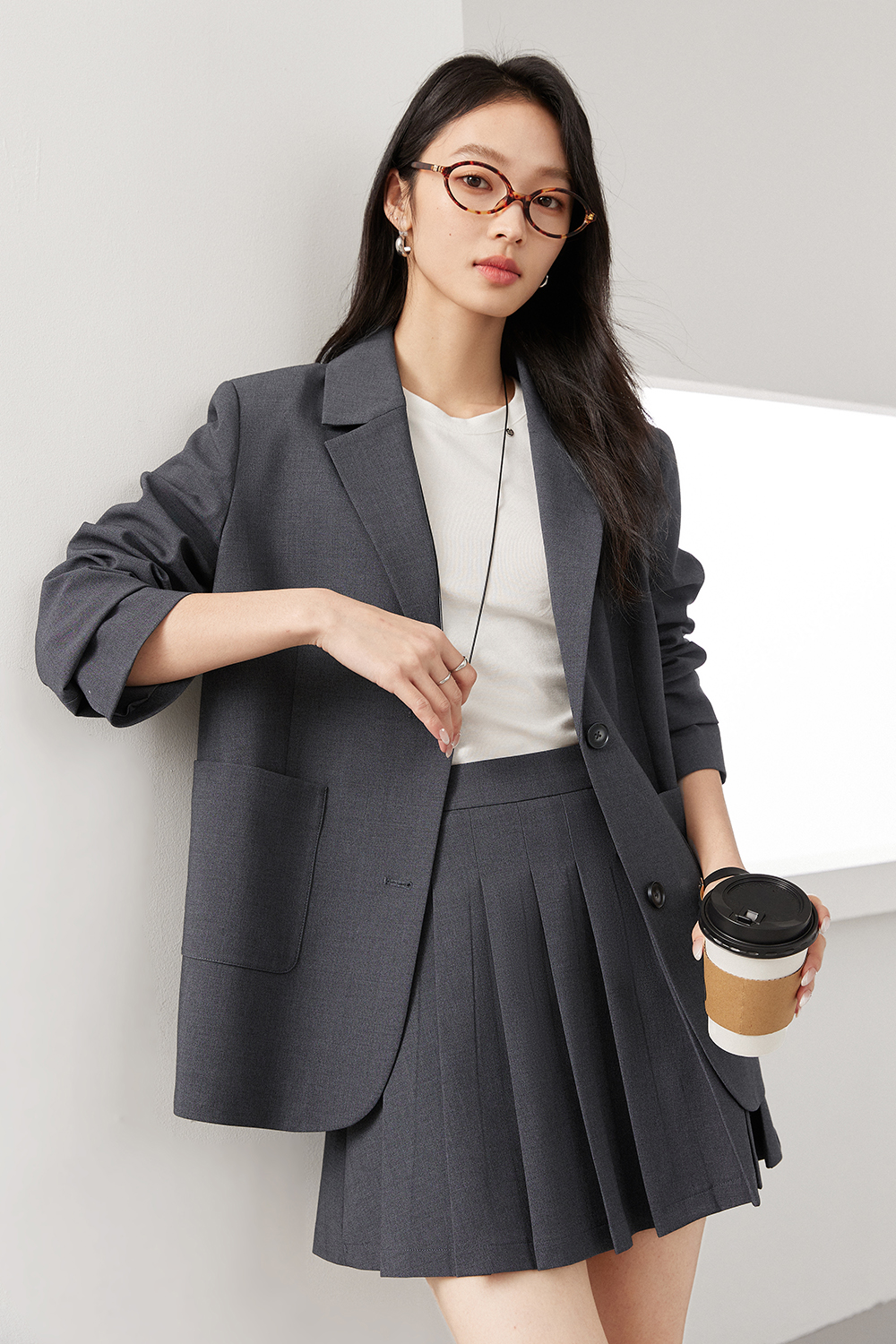 Collegiate Style Woven Suit-VIMLYSTORE