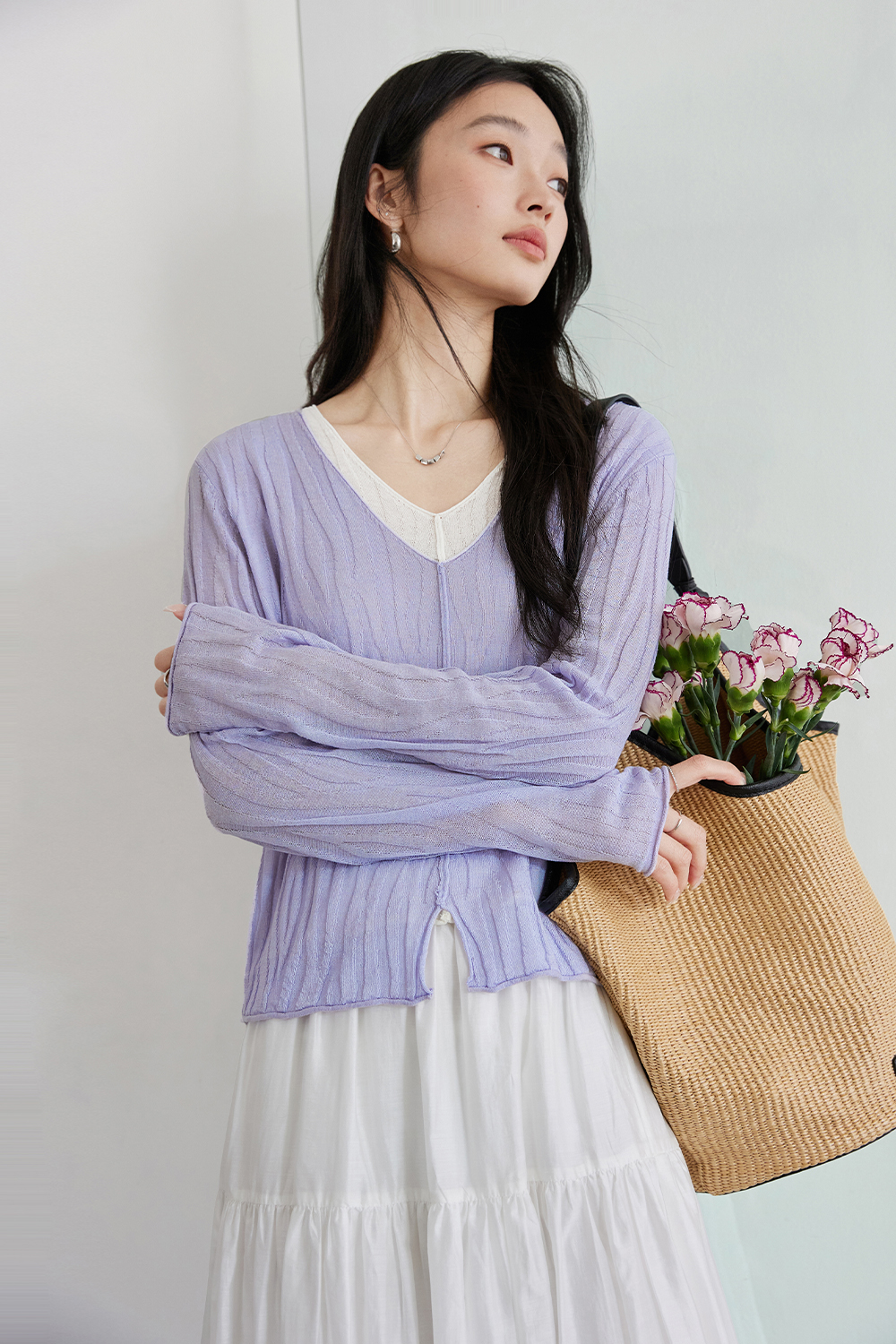 Faux Two-piece Comfortable Knitwear-VIMLYSTORE