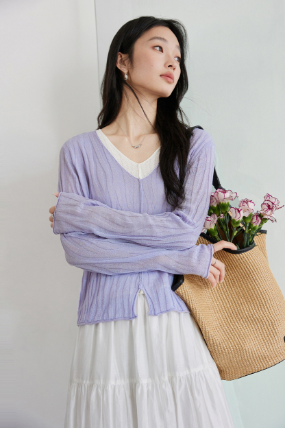Faux Two-piece Comfortable Knitwear