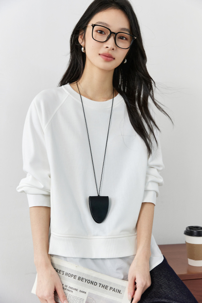 Cotton Layered Sweatshirt