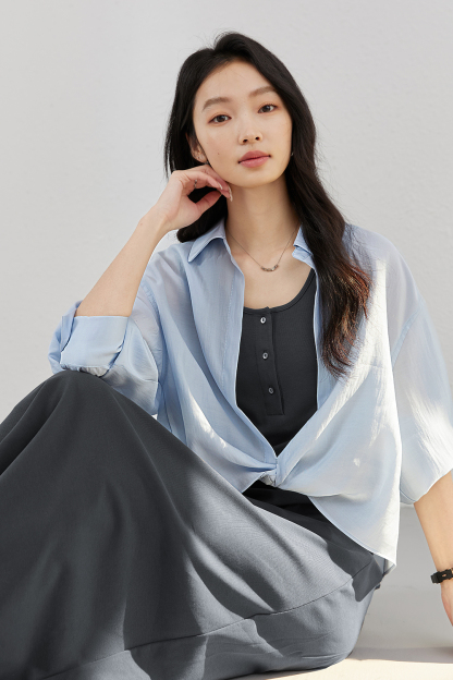Blue-Gray Light Dress Suit