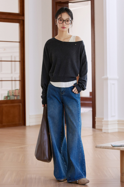 Layered Contrasting Two-Piece Suit