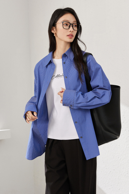 Fine Striped Pure Cotton Shirt