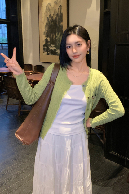 Pony Embroidered Knitted Cardigan