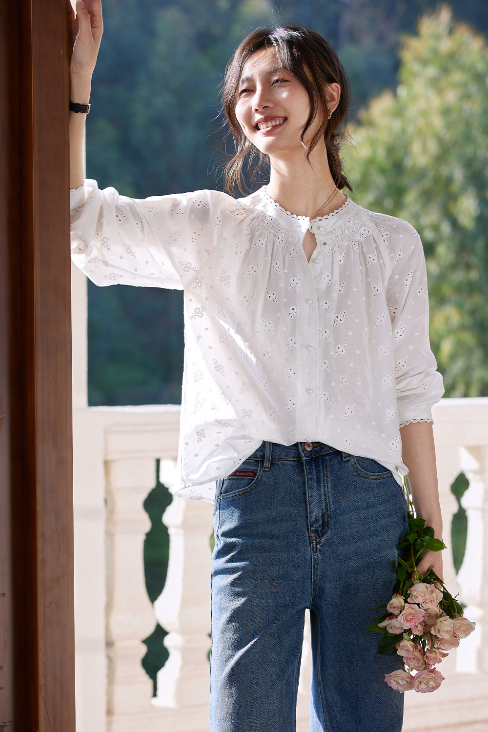 Cotton Embroidered Shirt