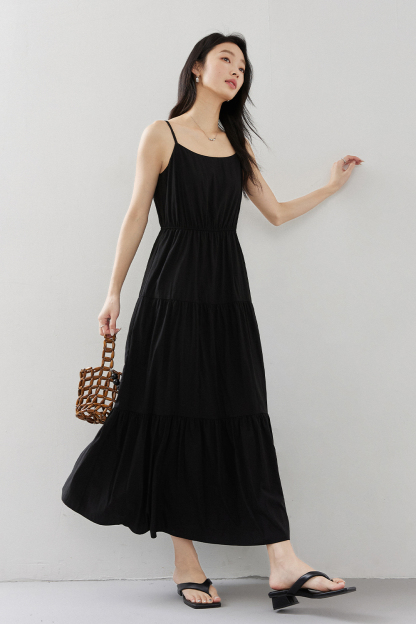Elegant Suspender Dress