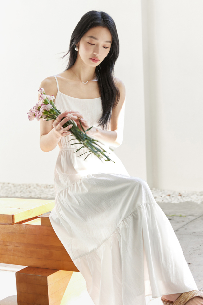 Elegant Suspender Dress