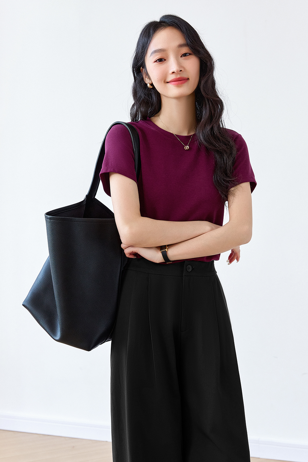 Modern Casual White T-Shirt-VIMLYSTORE