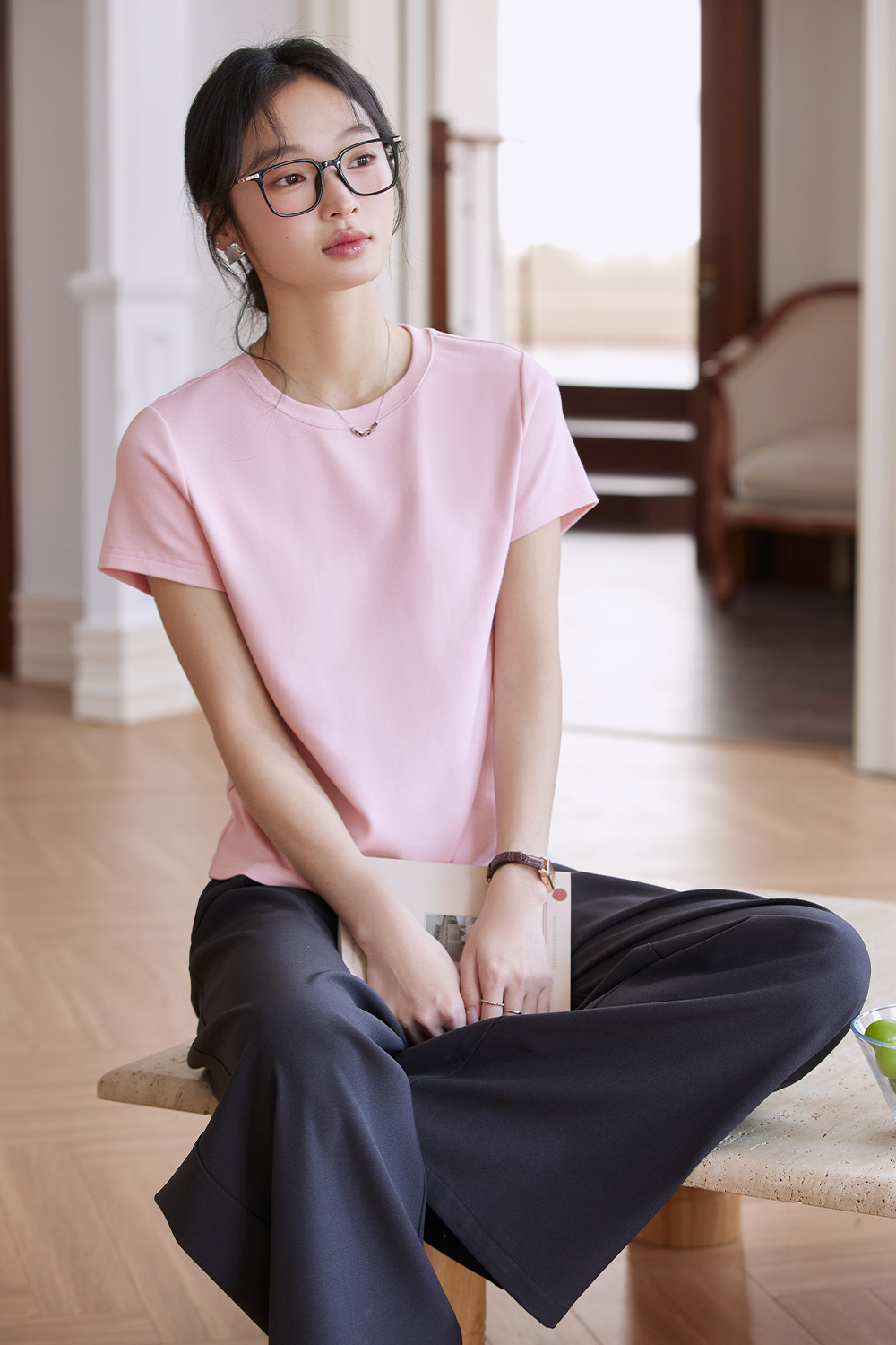 Modern Casual White T-Shirt-VIMLYSTORE