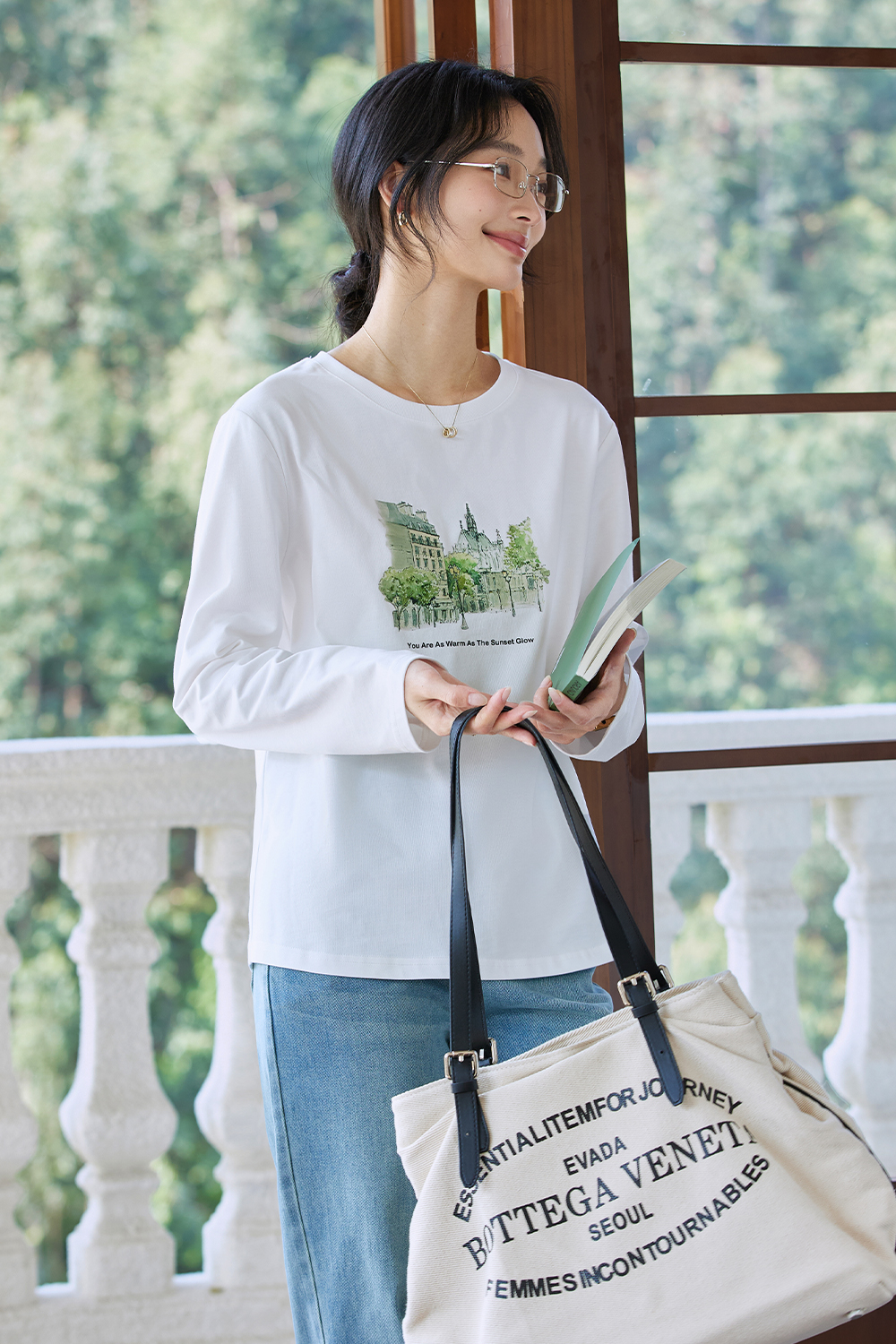 Cityscape Print T-Shirt