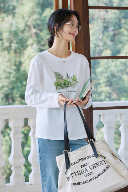 Cityscape Print T-Shirt
