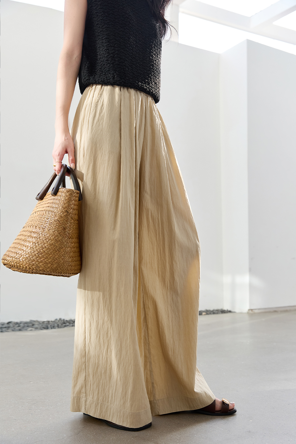 Loose Casual Wide-Leg Pants