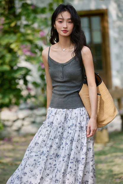 Lace Knitted Suspenders